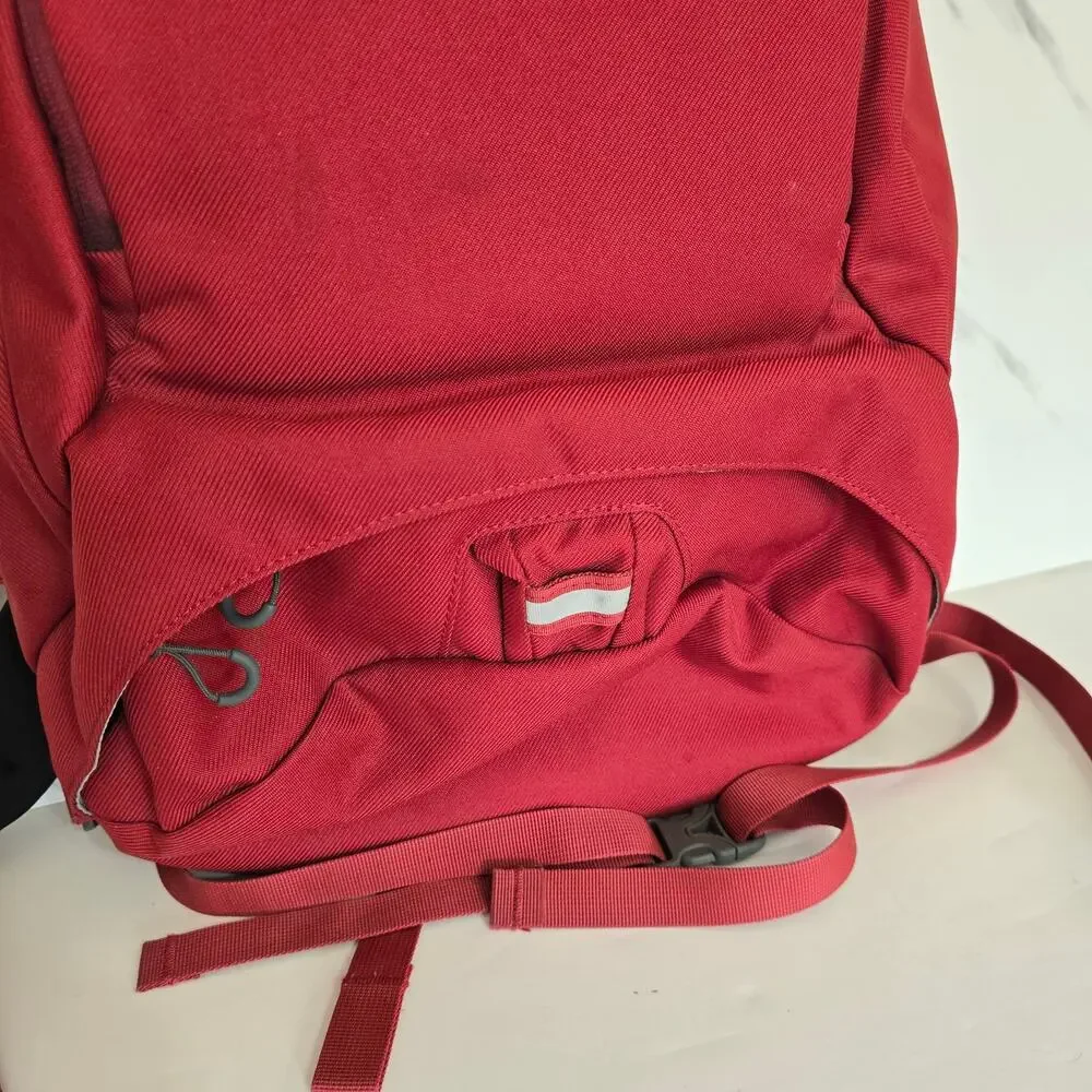 Osprey Cyber Laptop Backpack Red Commuter Daypack Padded Sleeve Pockets EUC